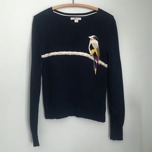 Vintage Bass Top Navy Bird Graphic Small